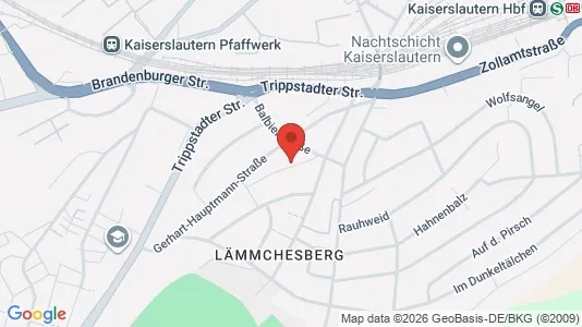 Apartments for rent i Kaiserslautern - kort over placeringen