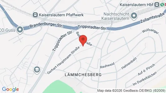 Apartments for rent i Kaiserslautern - kort over placeringen
