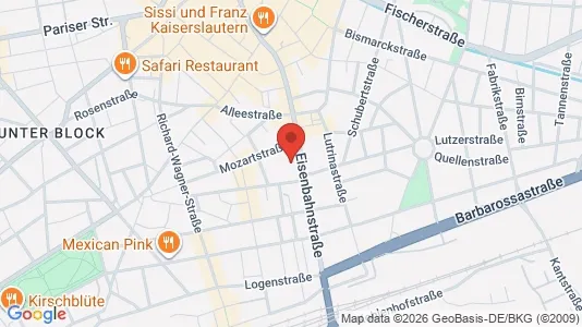 Apartments for rent i Kaiserslautern - kort over placeringen