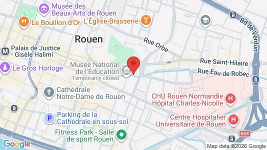 Apartments for rent i Rouen - kort over placeringen