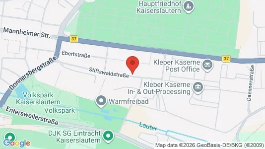 Apartments for rent i Kaiserslautern - kort over placeringen