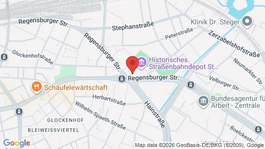 Apartments for rent i Nuremberg - kort over placeringen