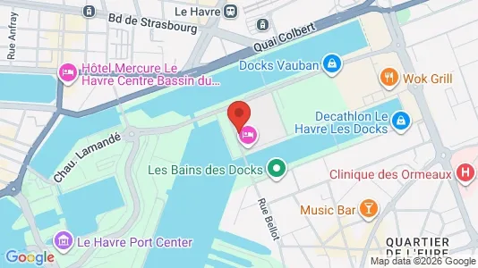 Apartments for rent i Le Havre - kort over placeringen