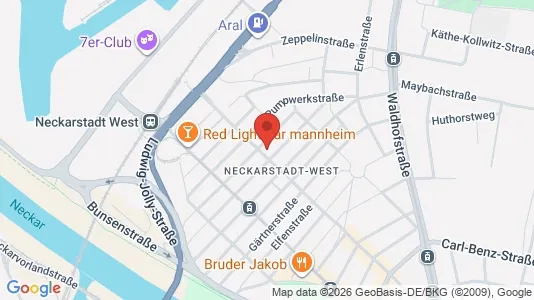 Apartments for rent i Mannheim - kort over placeringen