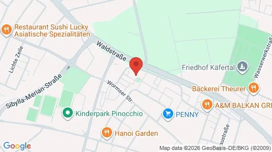 Apartments for rent i Mannheim - kort over placeringen