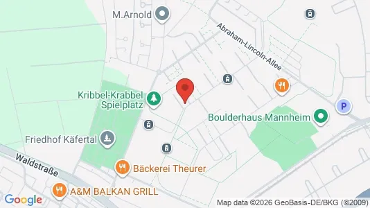 Apartments for rent i Mannheim - kort over placeringen