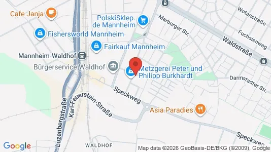 Apartments for rent i Mannheim - kort over placeringen