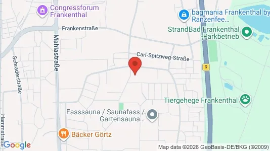 Apartments for rent i Frankenthal (Pfalz) - kort over placeringen