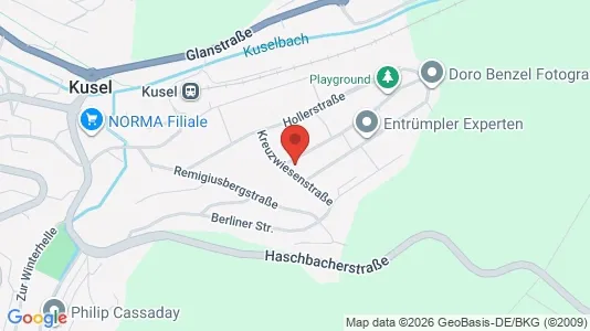 Apartments for rent i Kusel - kort over placeringen