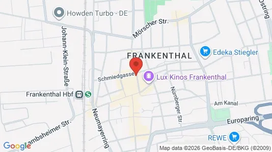 Apartments for rent i Frankenthal (Pfalz) - kort over placeringen