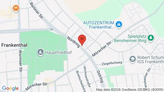 Apartments for rent i Frankenthal (Pfalz) - kort over placeringen