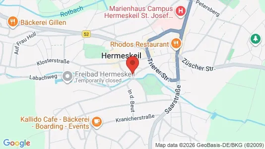 Apartments for rent i Trier-Saarburg - kort over placeringen