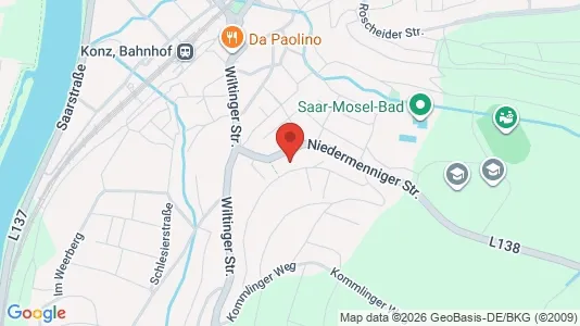 Apartments for rent i Trier-Saarburg - kort over placeringen