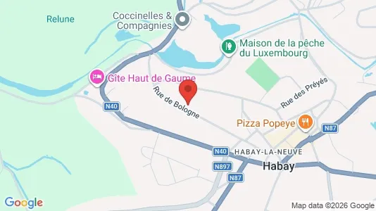 Apartments for rent i Habay - kort over placeringen