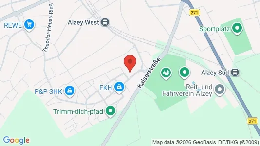 Apartments for rent i Alzey-Worms - kort over placeringen