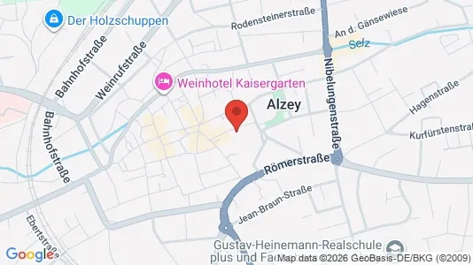 Apartments for rent i Alzey-Worms - kort over placeringen