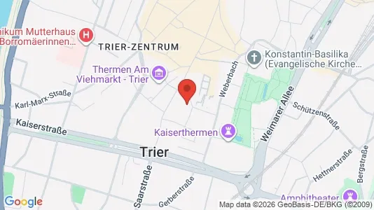 Apartments for rent i Trier - kort over placeringen