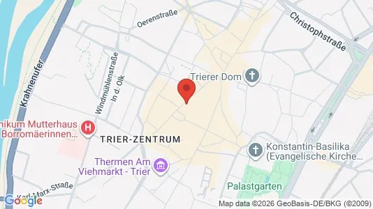 Apartments for rent i Trier - kort over placeringen