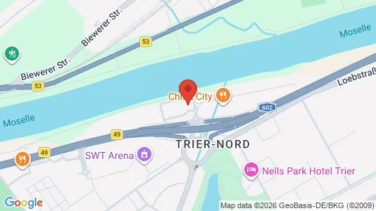 Apartments for rent i Trier - kort over placeringen
