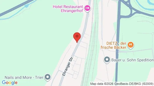 Apartments for rent i Trier - kort over placeringen