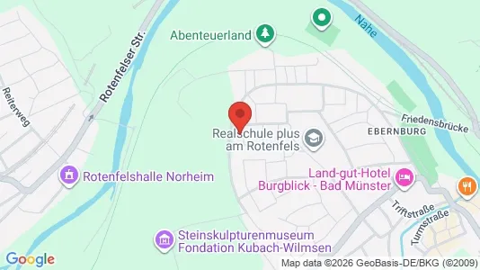 Apartments for rent i Bad Kreuznach - kort over placeringen