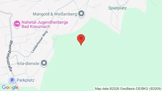 Apartments for rent i Bad Kreuznach - kort over placeringen