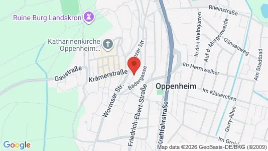 Apartments for rent i Mainz-Bingen - kort over placeringen
