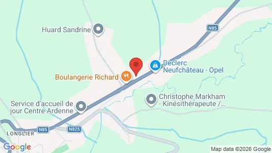 Apartments for rent i Neufchâteau - kort over placeringen