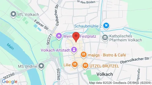 Apartments for rent i Kitzingen - kort over placeringen