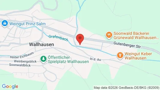 Apartments for rent i Bad Kreuznach - kort over placeringen