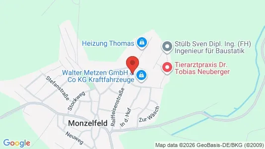 Apartments for rent i Bernkastel-Wittlich - kort over placeringen