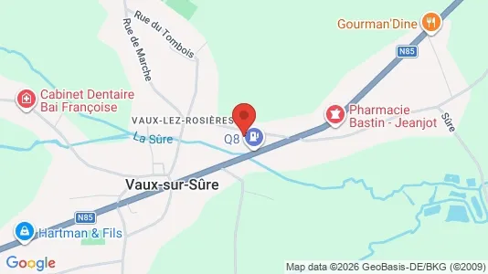 Apartments for rent i Vaux-sur-Sûre - kort over placeringen