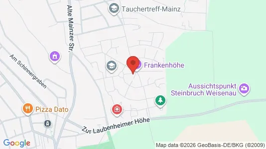 Apartments for rent i Mainz - kort over placeringen