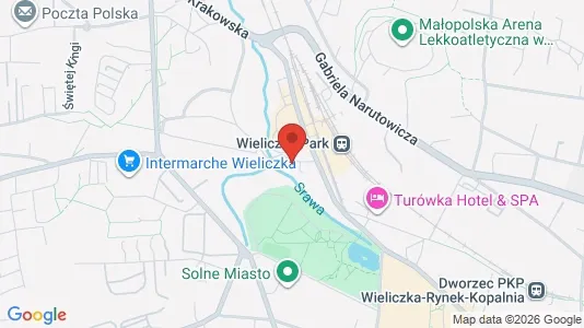 Apartments for rent i Wielicki - kort over placeringen