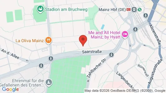 Apartments for rent i Mainz - kort over placeringen
