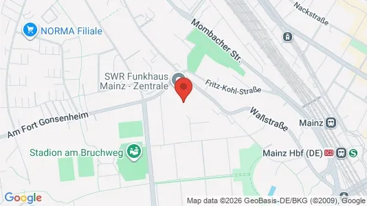 Apartments for rent i Mainz - kort over placeringen