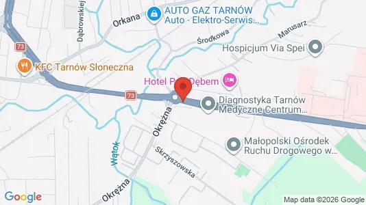 Apartments for rent i Tarnów - kort over placeringen