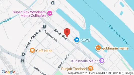 Apartments for rent i Mainz - kort over placeringen