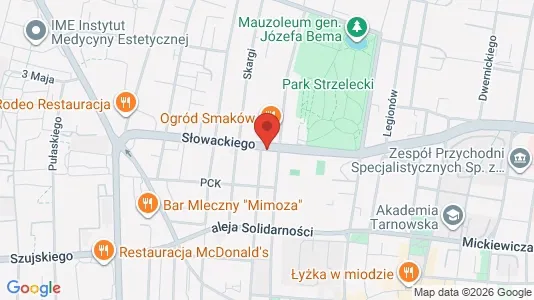 Apartments for rent i Tarnów - kort over placeringen