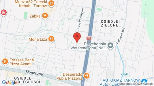 Apartments for rent i Tarnów - kort over placeringen