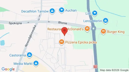 Apartments for rent i Tarnów - kort over placeringen