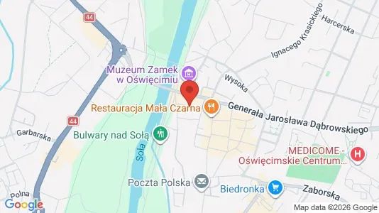 Apartments for rent i Oświęcimski - kort over placeringen