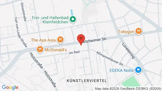 Apartments for rent i Wiesbaden - kort over placeringen