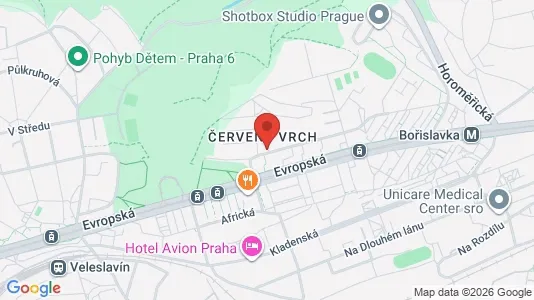 Apartments for rent i Praha 6 - kort over placeringen