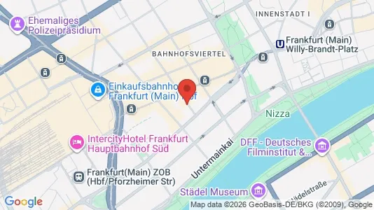 Rooms for rent i Frankfurt Innenstadt I - kort over placeringen