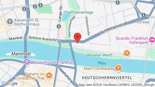 Apartments for rent i Darmstadt - kort over placeringen