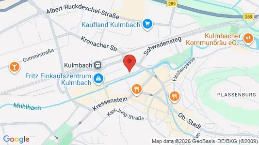 Apartments for rent i Kulmbach - kort over placeringen