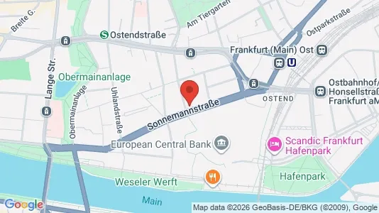 Apartments for rent i Darmstadt - kort over placeringen