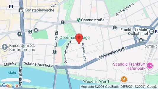 Apartments for rent i Darmstadt - kort over placeringen