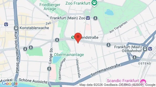 Apartments for rent i Darmstadt - kort over placeringen